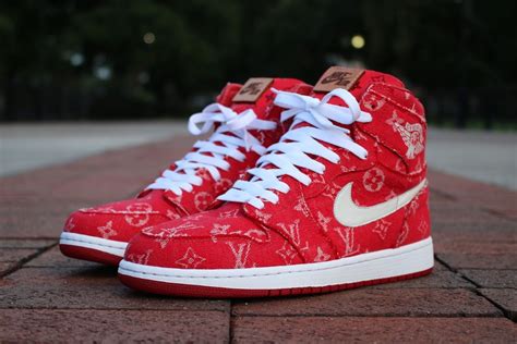 jordan louis vuitton red|louis vuitton jordan 1 collection.